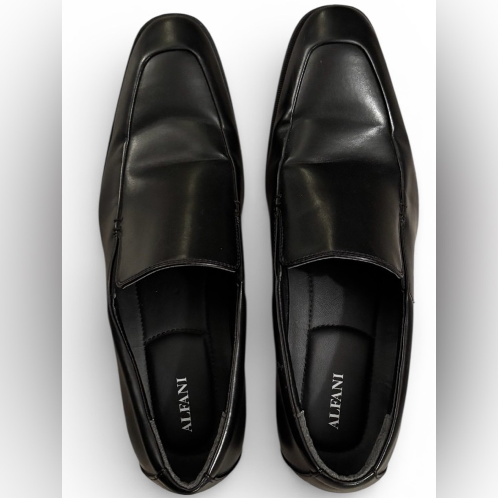 Alfani Men's Sleek Black Slip-On Loafers - Picture 4 of 8